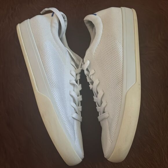 Rothy's The Lace Up Sneaker Soft Flexible Upper Bright White Size 8 - Picture 7 of 11